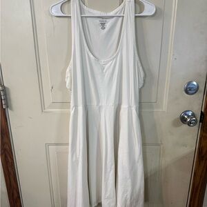 Torrid Foxy Scoop Neck White Dress